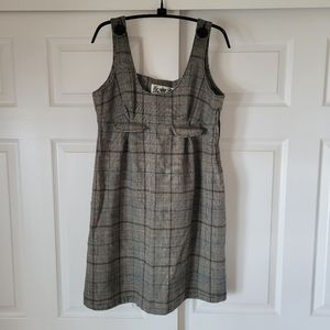 **Fabulous** Wool Blend / Tweed Overall Dress Size M